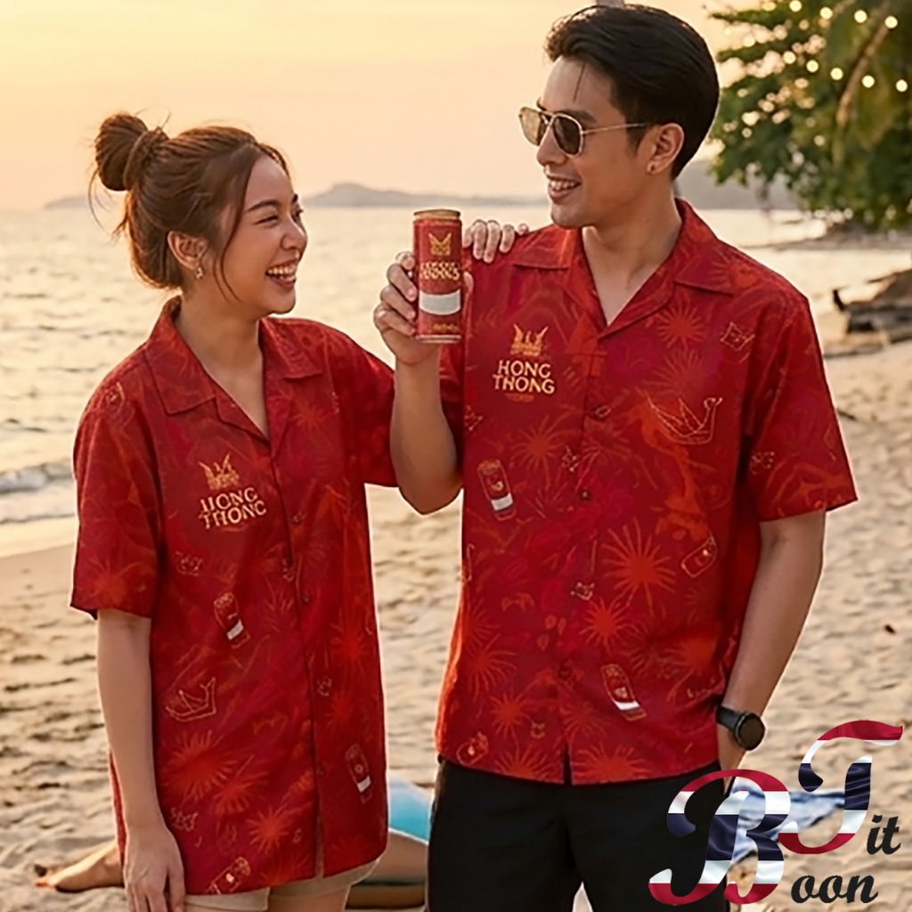 เสื้อฮาวาย หงส์ทอง ลิขสิทธิ์แท้ สินค้าพรีเมี่ยม
