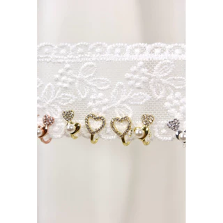 TROPHIES.CO - Triple Love Earrings ต่างหูหัวใจ ต่างหูไข่มุก