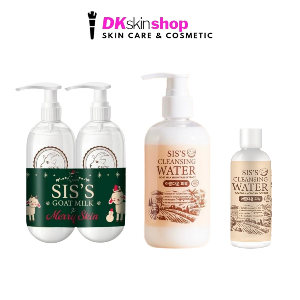 คลีนซิ่งนมแพะ ซิสส์ คลีนซิ่ง วอเตอร์ โกท มิลค์ เมาน์เทน เอคแทร็ค SIS'S CLEANSING WATER GOAT MILK (มี 3 แบบ)