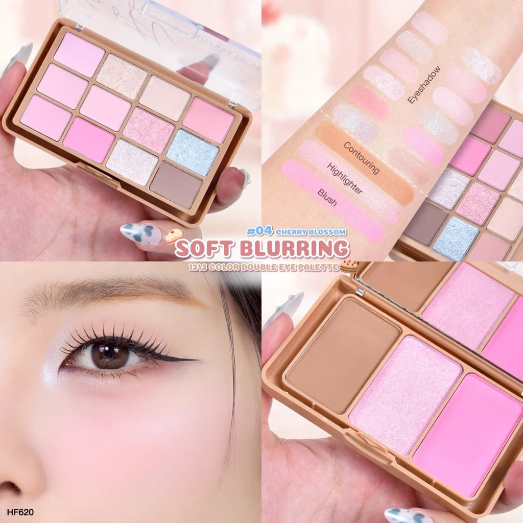 Sivanna Colors HF620 เซตแต่งหน้า อายพาเลท+บลัชออน thumbnail 7