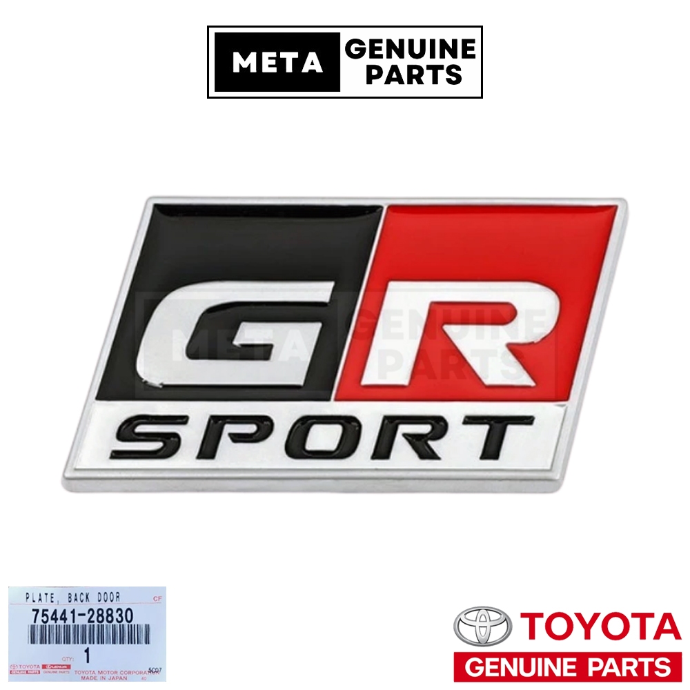 (แท้ศูนย์100%)โลโก้ GR SPORT - TOYOTA ขนาด 6x4 cm. #TOYOTA 7544128830