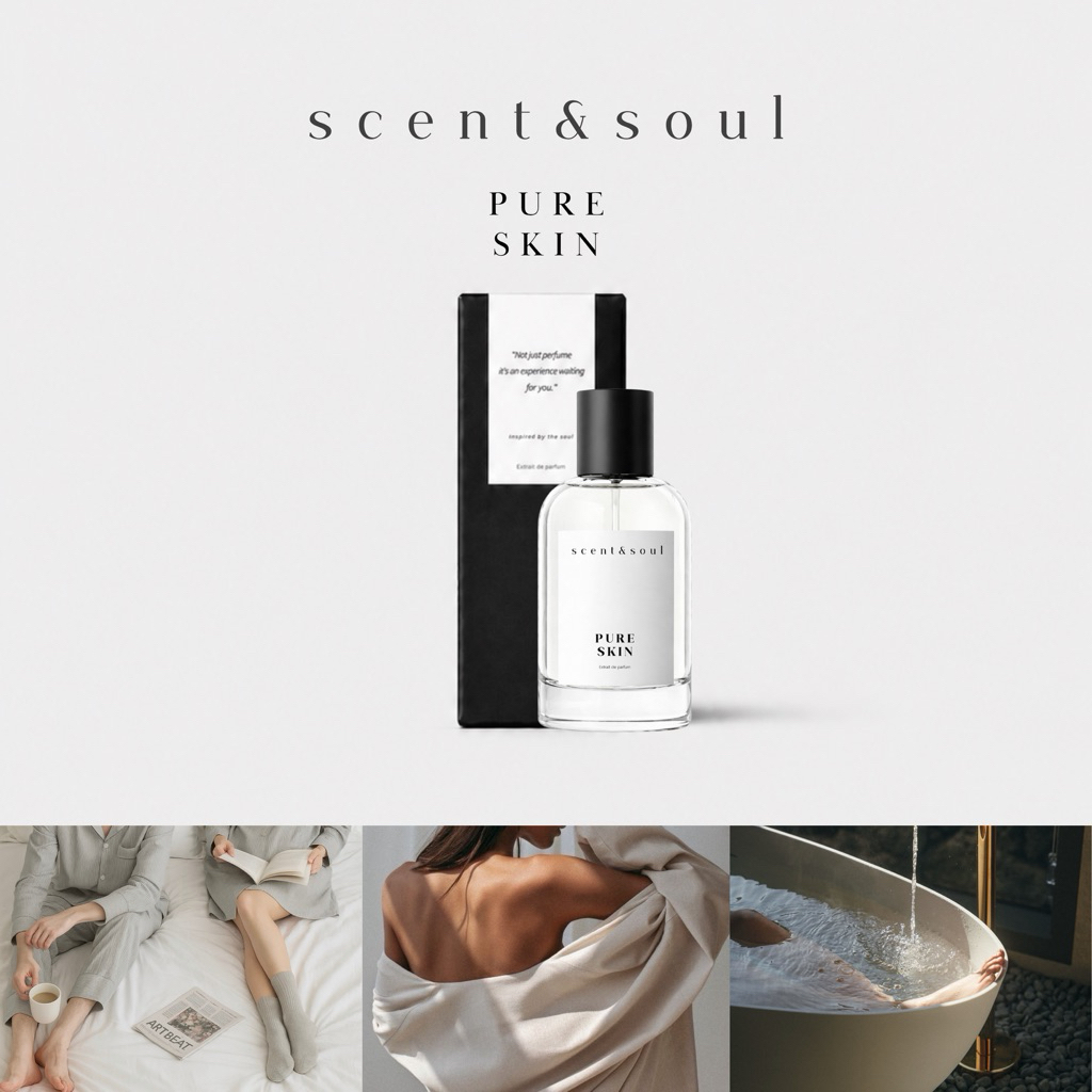 น้ำหอม scent&soul กลิ่น" Pure Skin " กลิ่นผิวกายที่สดชื่น