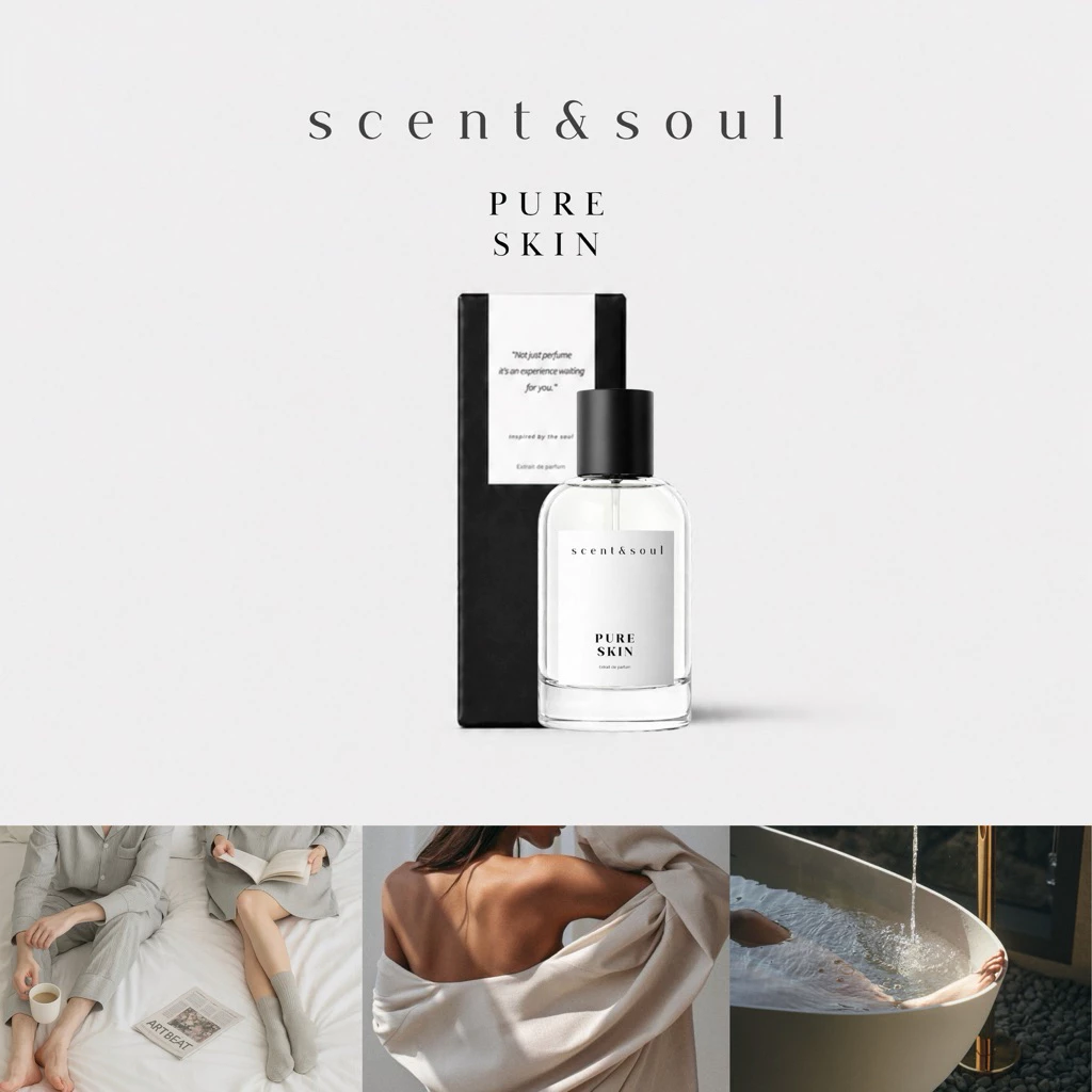 น้ำหอม scent&soul กลิ่น" Pure Skin " กลิ่นผิวกายที่สดชื่น
