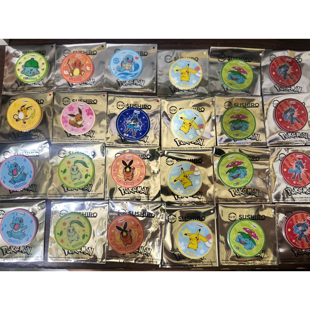 เหรียญ Token Pekemon จาก Sushiro พร้อมส่ง