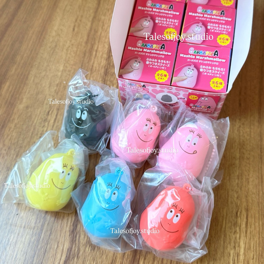 (พร้อมส่ง) สกุชชี่Barbapapa Mashlo Marshmallow iBloom