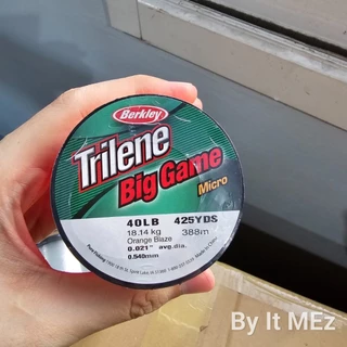 [ ของแท้ ] เอ็นตกปลา ไทลีน Trilene Biggame Micro by Berkley [ สีส้ม ] สำหรับงานรับแรงกระชากสูงสุด Fishing line