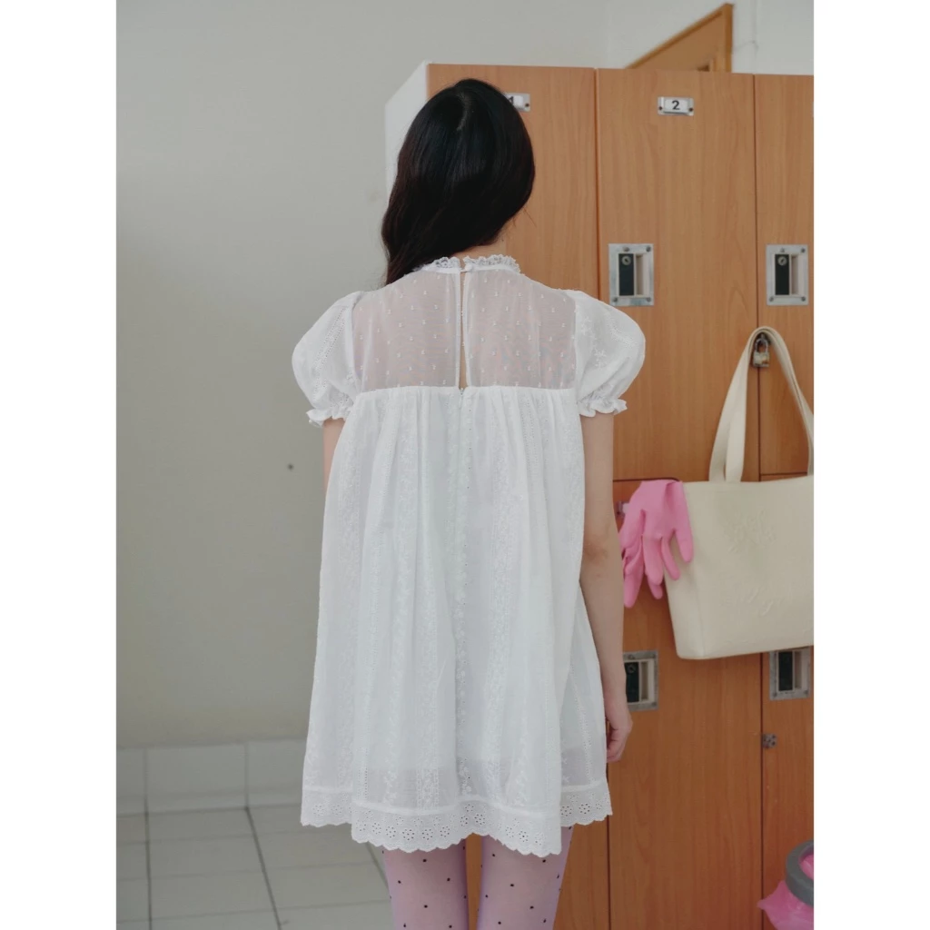 STYLIST x Brinkkty -Blouses-Bella Lace-009  - เดรสลูกไม้แขนตุ๊กตา thumbnail 10