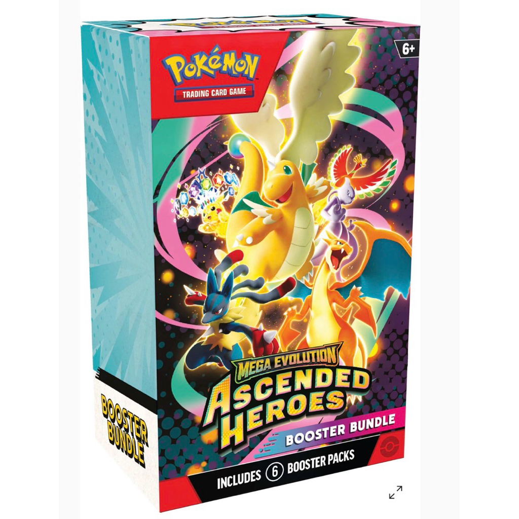 📌พร้อมส่งจากไทย📌  Pokemon TCG Eng Ver.: Ascended heroes booster bundle โปเกม่อนการ์ดเกมส์