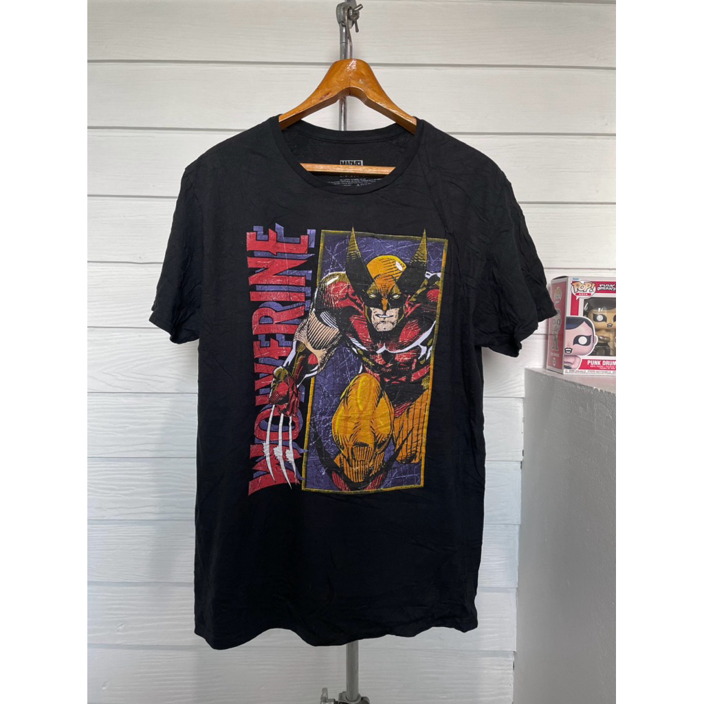 เสื้อยืดมือสอง MARVEL WOLVERINE X-MEN Size L มือ2