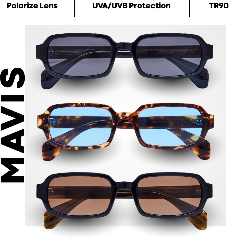 Mavis - Ramil 90’s Eyewear แว่นตากันแดดแบรนด์ไทย เฟรม TR90+Acetate ป้องกันรังสี UV400