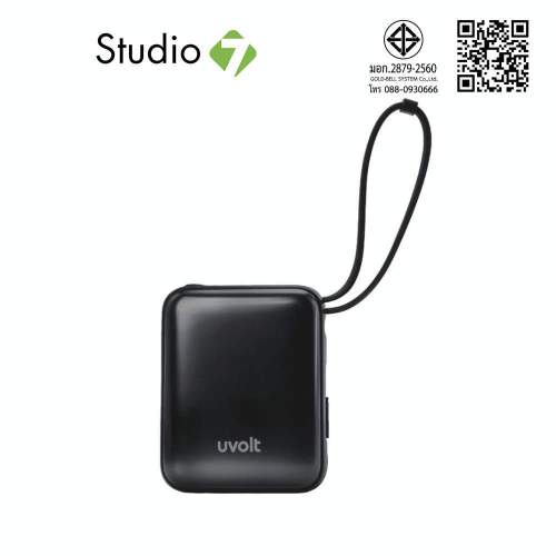 พาวเวอร์แบงค์ UVolt 10000 mAh Super Mini Fast Charging 35W UVP10C-05 Black (CCC) by Studio7