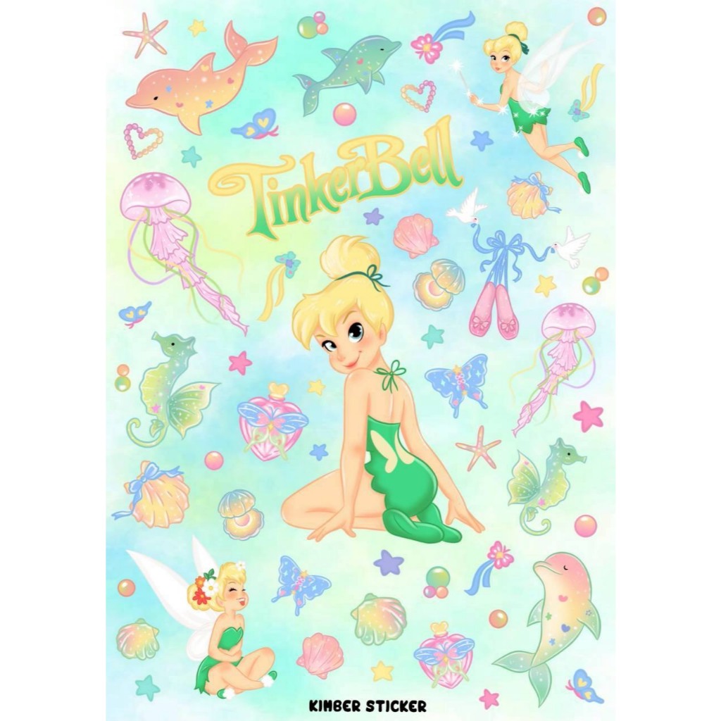 ใหม่ 🇹🇭 สติกเกอร์ ลายเจ้าหญิงดิสนีย์ disney sticker ไดคัท กันน้ำ ขนาด A6