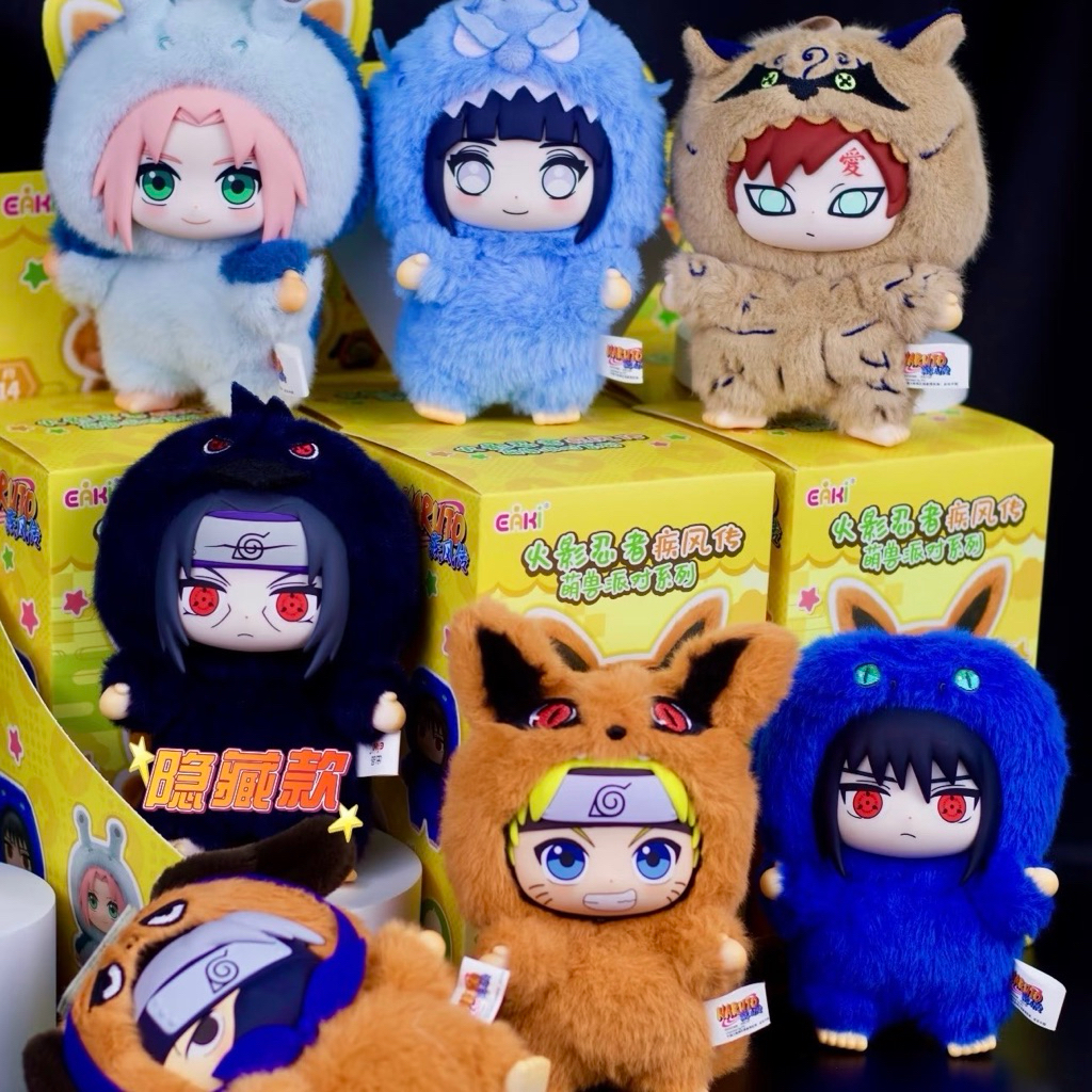 พร้อมส่ง🇹🇭TOPTOY Naruto Shippuden Beast Party Series👩🏻‍🎤EAKIพวงกุญแจนารูโตะ《ยกบล็อก》