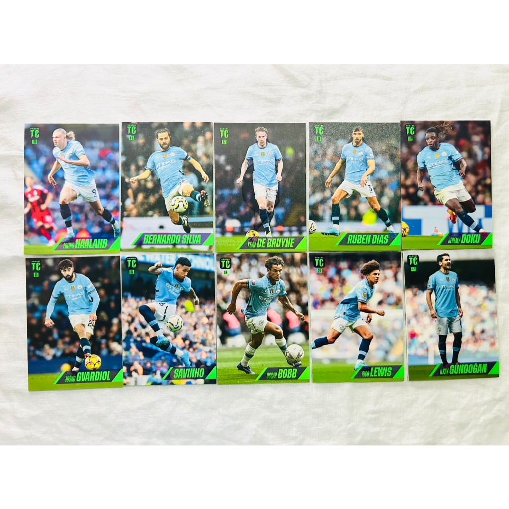 การ์ดฟุตบอล Panini Top Class 2025 Manchester City แมนซิตี้ แมนเชสเตอร์ ซิตี้ De Bruyne Doku Bernardo (ขายแยกใบ)