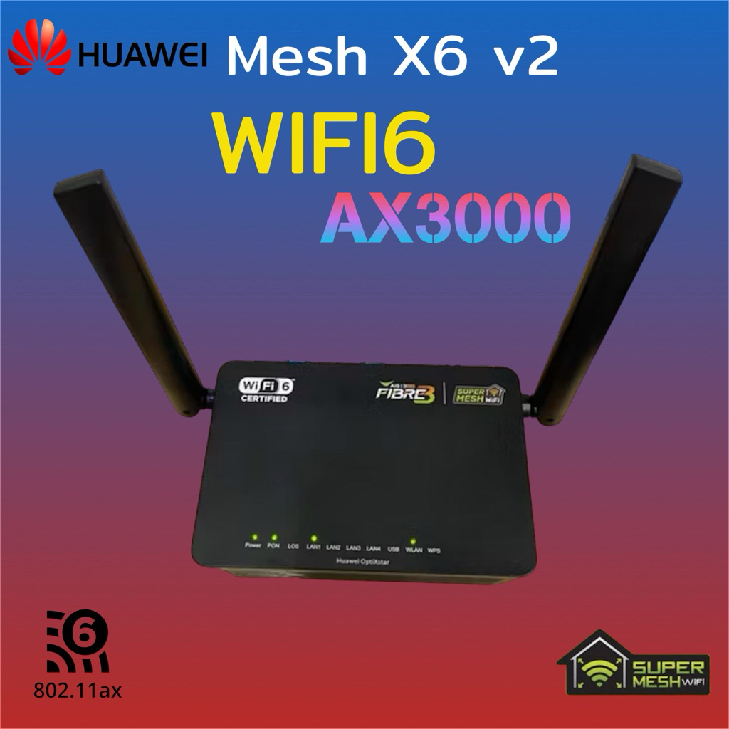 HUAWEI Mesh  Super MESH รุ่นHG8045X6  Mesh WIFI6 AX3000 มือ2 มีประกัน