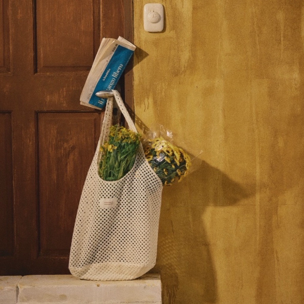 lookbooklookbook cream lace tote bag