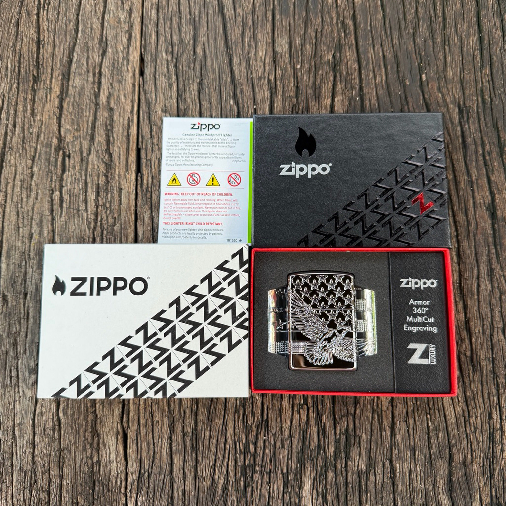 ไฟแช็ก Zippo รุ่น 49027 Armor Patriotic Design