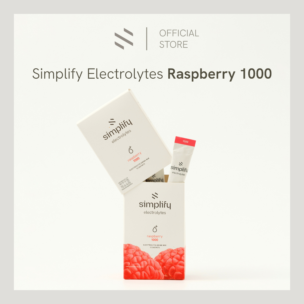 Simplify Electrolytes (12 sachets) - Raspberry 1000