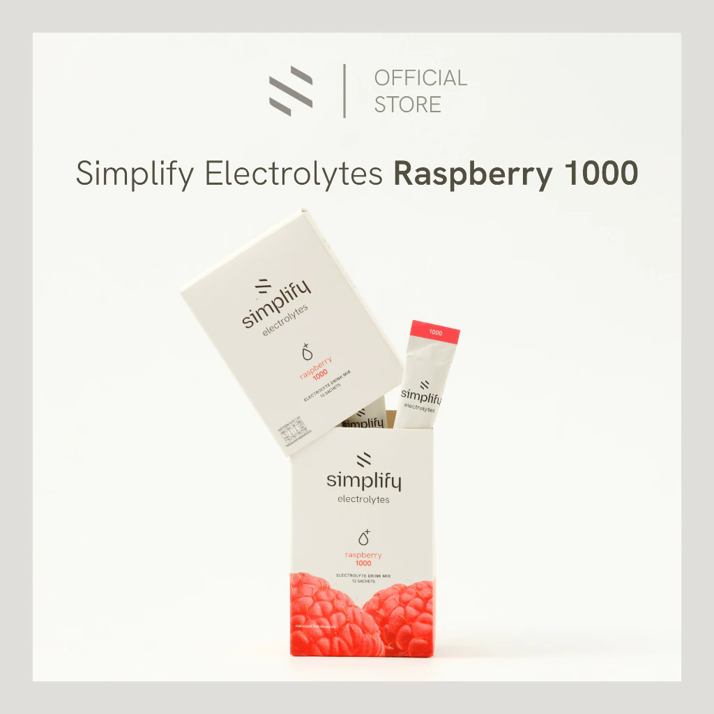 Simplify Electrolytes (12 sachets) - Raspberry 1000