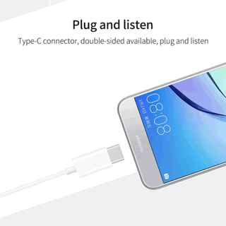 HUAWEI หูฟังสาย CM33 ปุ่มควบคุม 3 ปุ่ม ตัดเสียงรบกวน Headphone หูฟัง Type-C หูฟังมีสาย