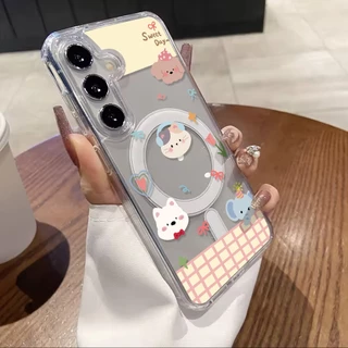 เคสแม่เหล็ก เคส For Samsung A37 A57 A17 5G S24 FE S25 Ultra S26 A07 4G A06 A56 5G A16 A26 A36 A55 A15 A35 A54 เคสทรศัพท์