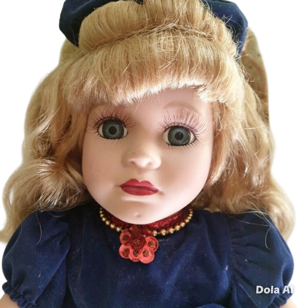 ตุ๊กตาหน้ากระเบื้อง งานไต้หวันแท้ 🇹🇼 Brass Key Porcelain Dolls 🎀 18"