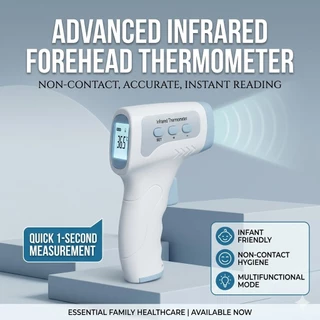 ปืนวัดไข้ 1 ดิจิตอลอินฟราเรด Infrared thermometer(สินค้าพร้อมส่ง) B003