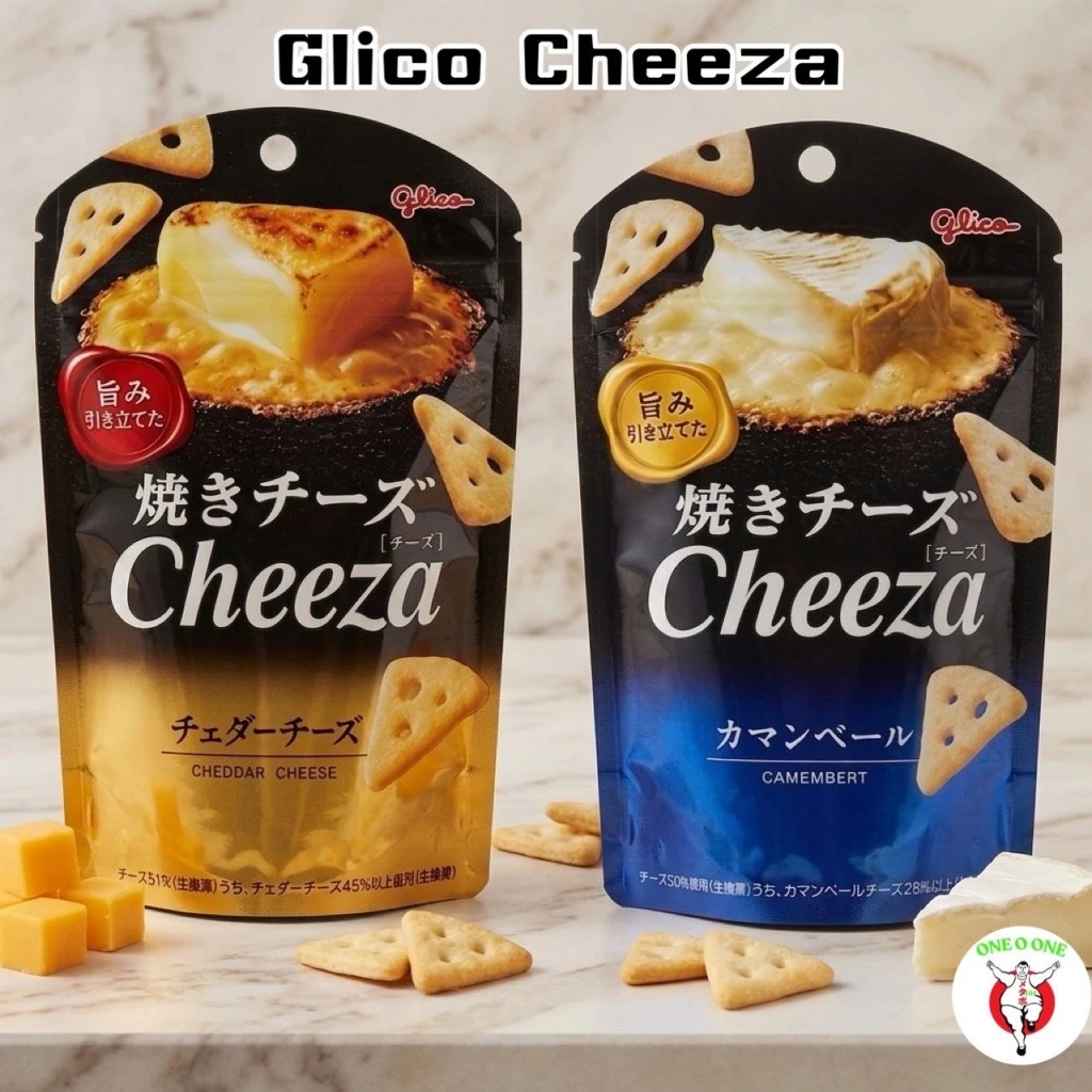 Glico Cheeza ขนมบิสกิตอบกรอบรสชีส