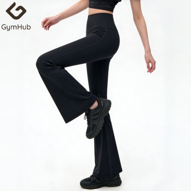 GymHub กางเกงโยคะเอวสูง ทรงกระบอก กระชับสัดส่วน ใส่ได้ทุกฤดู ยืดหยุ่นสูง ป้องกันลื่น