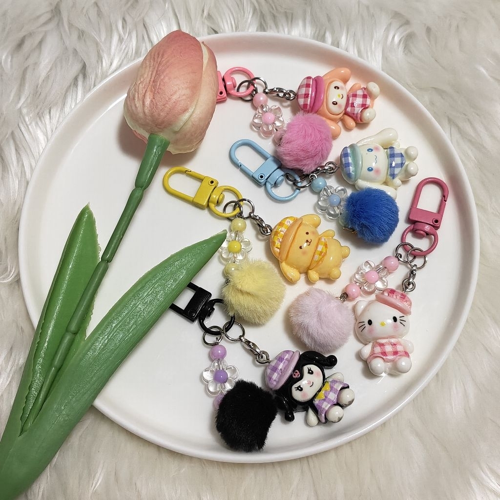 🎈พวงกุญแจ🎈 จี้การ์ตูน Sanrio น่ารักๆ เหมาะกับของขวัญ สำหรับห้อยกระเป๋า รหัสC05