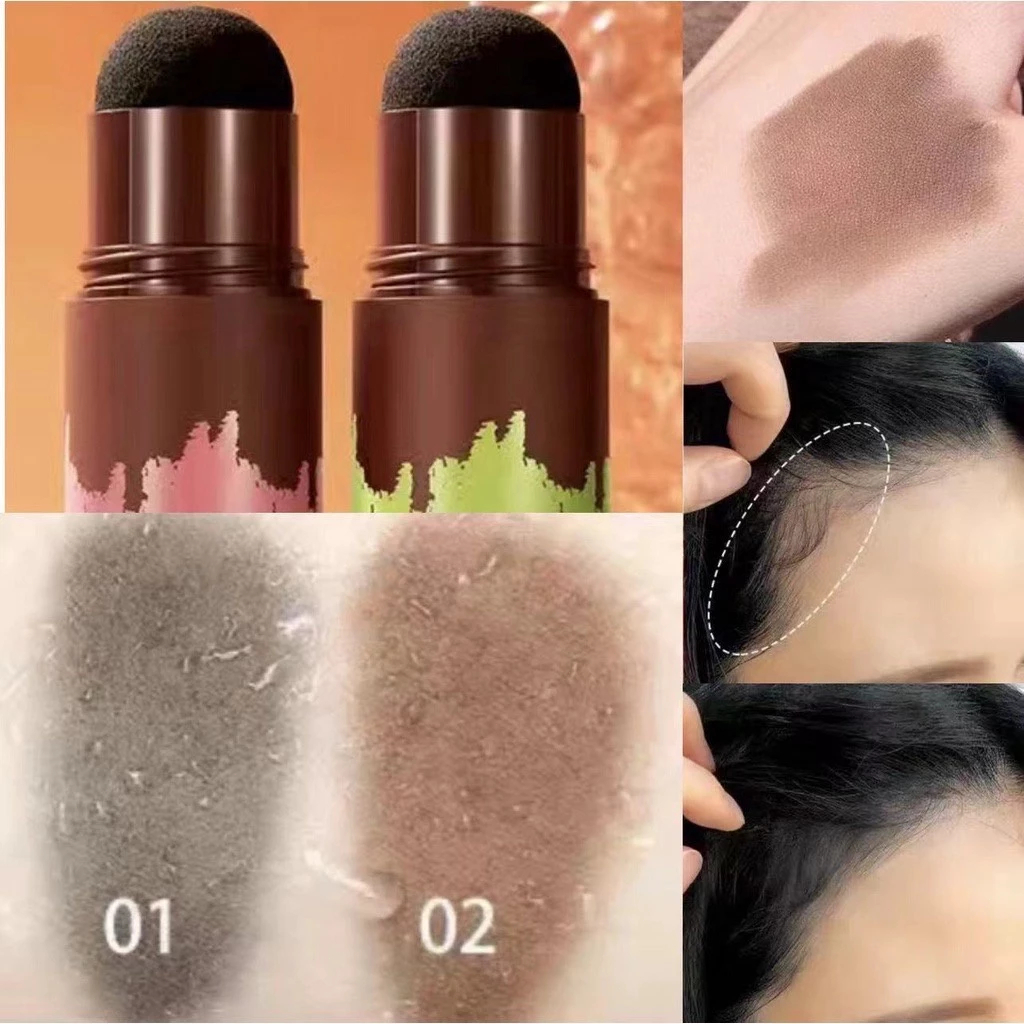 แป้งแฮร์ไลท์ กันน้ำ ปกปิดหัวล้าน ปกปิดผมบาง เพิ่มผมหนา ไฮไลท์โคนผม ปิดหัวเหม่ง
