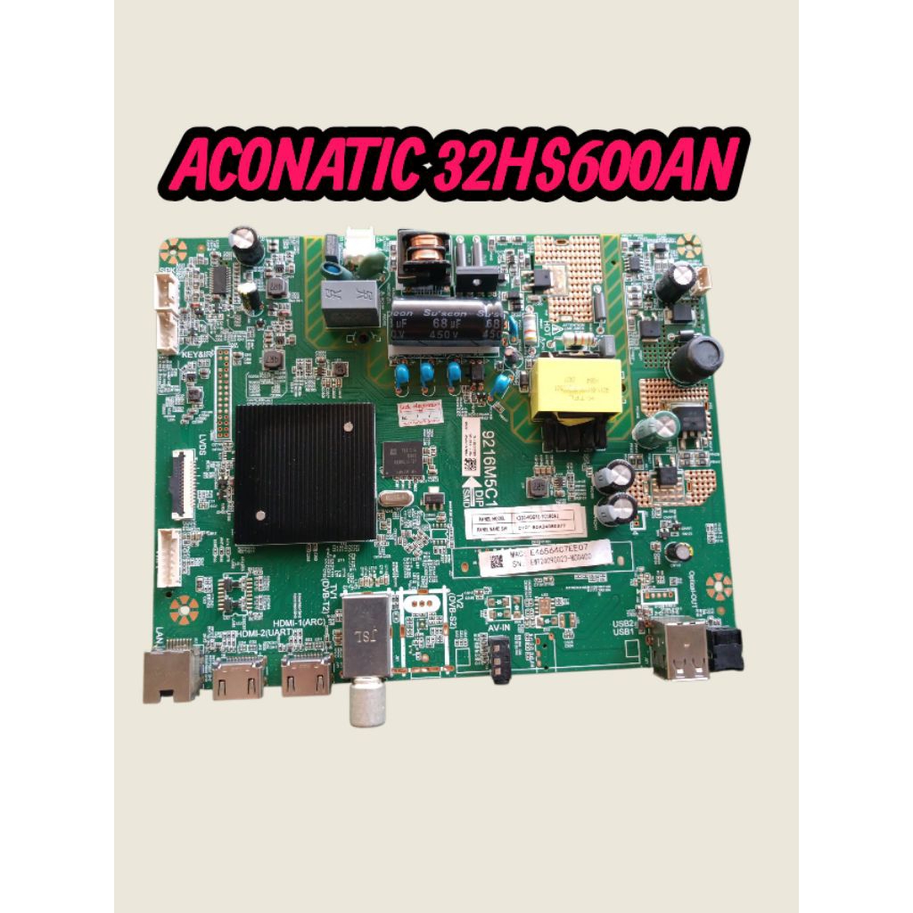 บอร์ดทีวี aconatic 32 นิ้วรุ่น32HS600ANแท้ถอด