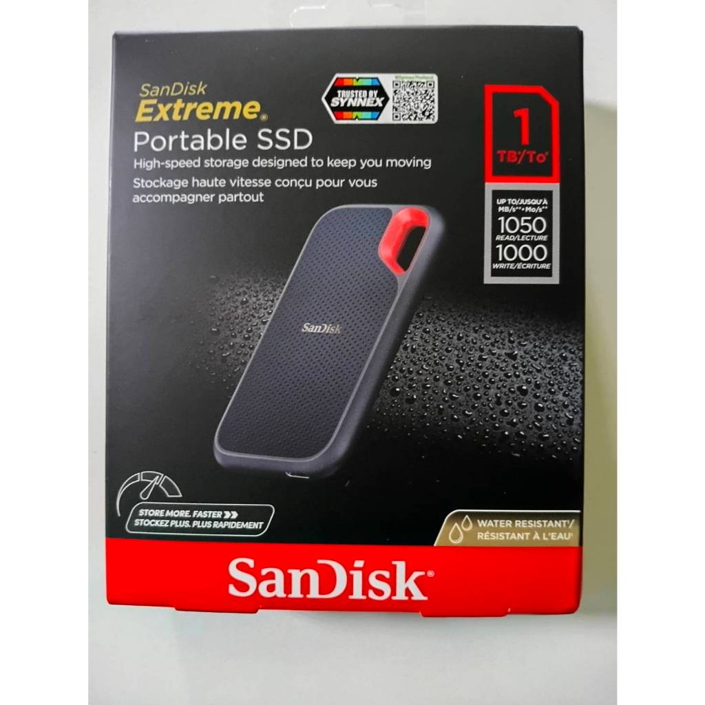 1TB PORTABLE SSD (เอสเอสดีพกพา) EXTREME PORTABLE SSD V2 (SDSSDE61-1T00-G25) Read 1050/Write 1000