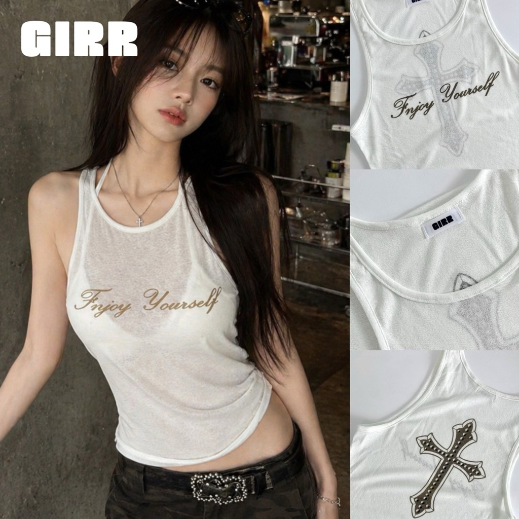 GIRR - Sheerline  เสื้อกล้ามแขนกุดแบบบาง ซีทรู