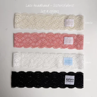 Sistersfabric - Lace headband ที่คาดผมลูกไม้ยางยืด