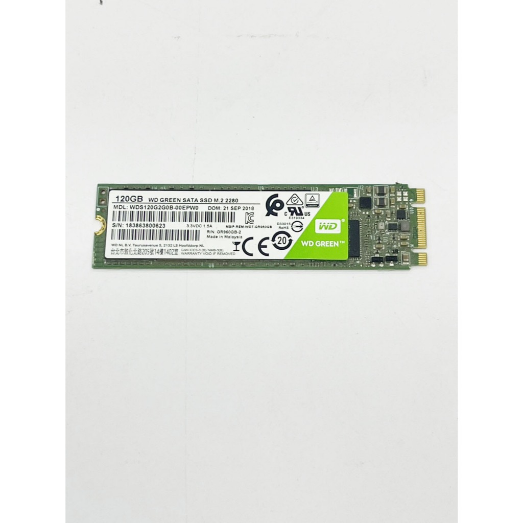 120 gb wd green sata ssd m 2 2280 แกะจากเครื่องใช้งานได้ดี ราคาถูกใจ