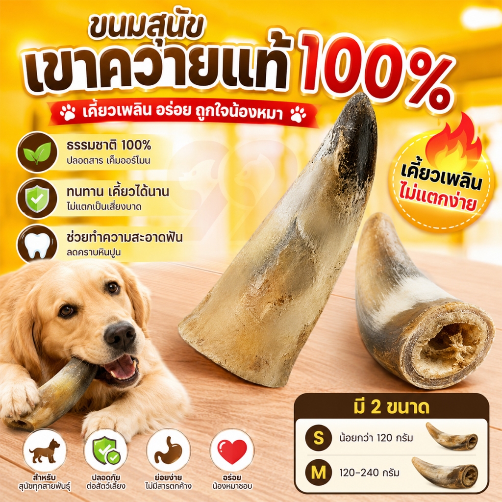 99  ขนมสุนัขกระดูกวัวธรรมชาติ ขัดฟันลดกลิ่นปาก ไม่ทำร้ายระบบย่อย