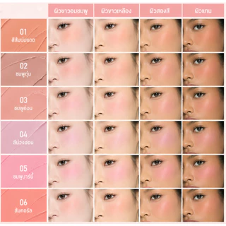 LUMINEE BEAUTY บลัชออน CNRSIAA Milk Mist Powder Blush เนื้อซอฟต์โฟกัส สีชัด ติดทน เนื้อเนียนละเอียด เบลอรูขุมขน 6สี B195