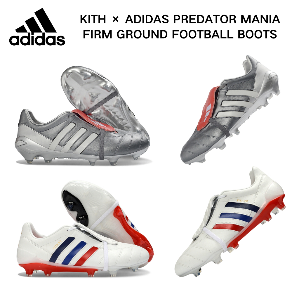 【จัดส่งทันที】Kith × Adidas Predator Mania Firm Ground Football Boots รองเท้าฟุตบอล