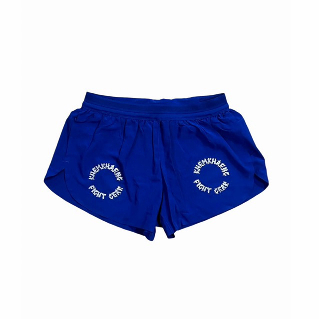 กางเกงวิ่ง เข้มแข็ง @khemkhaengrunningclub V.6(Fight gear)รีเฟล็ค สีน้ำเงิน “มีช่องใส่เจลที่เอว ใส่โทรศัพท์(Promaxได้)