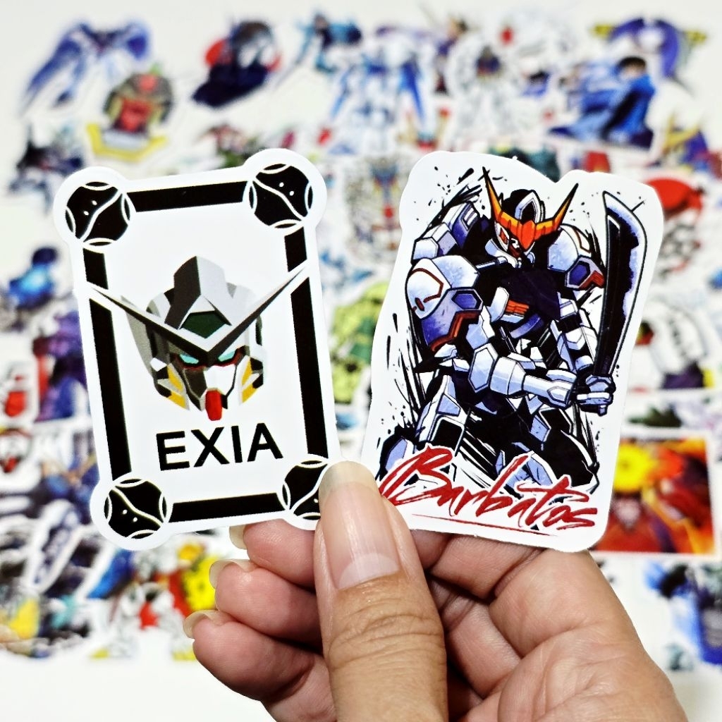 สติ๊กเกอร์ Gundam กันดั้ม หุ่นยนต์ ญี่ปุ่น เท่ห์ๆ pvc ติดแน่น กันน้ำ (50 ชิ้น)