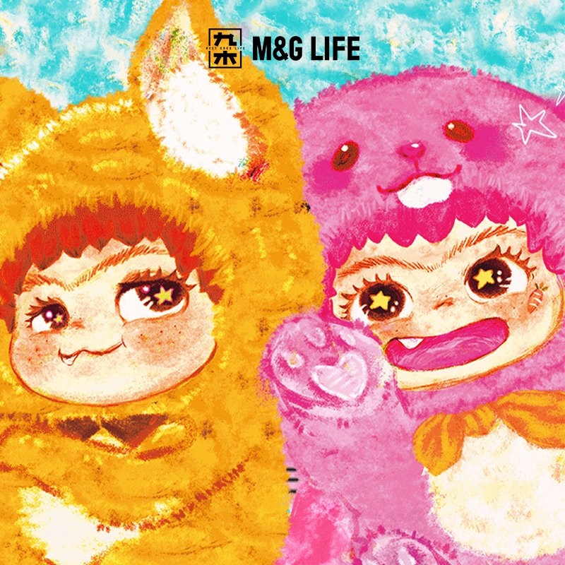 M&G Life x WAKUKU Fox and Rabbits Mischievous Diary Series Vinyl Plush Blind Boxes