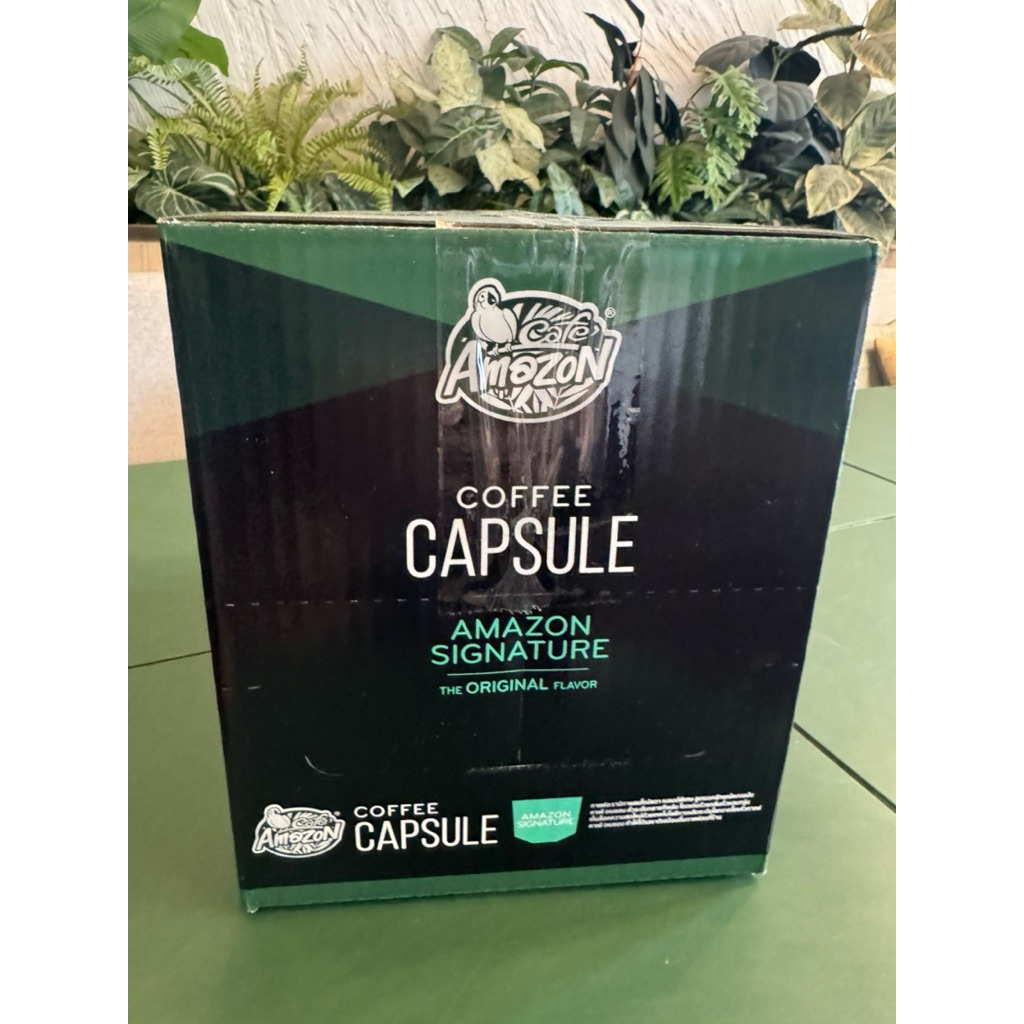 [ยกลัง] 12 กล่อง กาแฟแคปซูล Amazon Signature Café Amazonคาเฟ่ อเมซอน หมดอายุเดือน 9 (120 แคปซูล)ราคา