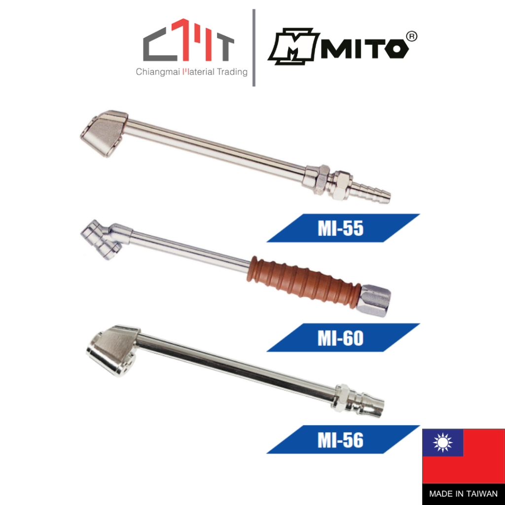 MITO หัวเติมลมยาว 2 หัว (Tire Air Chuck) No.MI-55 / MI-60 / MI-56