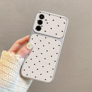 INS ลายจุด เคส For Samsung A27 A37 A57 S26 A07 A17 A56 A36 A06 A16 A35 A55 A15 เคสโทรศัพท์หนังแกะ เคสโทรศัพท์ เคสมือถือ