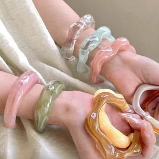 กำไลข้อมืออะคริลิค กำไลข้อมือ มีหลายสีให้เลือก ร้านไทย🇹🇭สินค้าพร้อมส่ง