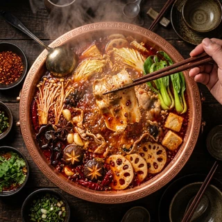 ซุปหม่าล่า100 กรัม ซุปหม่าล่าสำเร็จรูป อร่อยหอม เข้มข้นเผ็ดชา 5in1