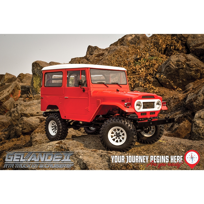 RC4WD Gelande II RTR Truck w/Cruiser Z-RTR0047 Body Set (Red)