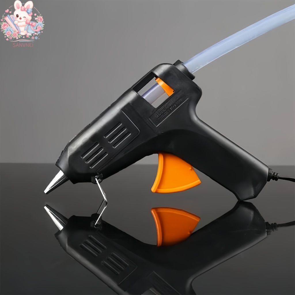 ปืนยิงกาวร้อน 20W กาวแท่ง 7x190 มม.  DIY วัสดุทนทาน พร้อมฟิวส์นิรภัยป้องกันไฟไหม้ ขนาดเล็ก