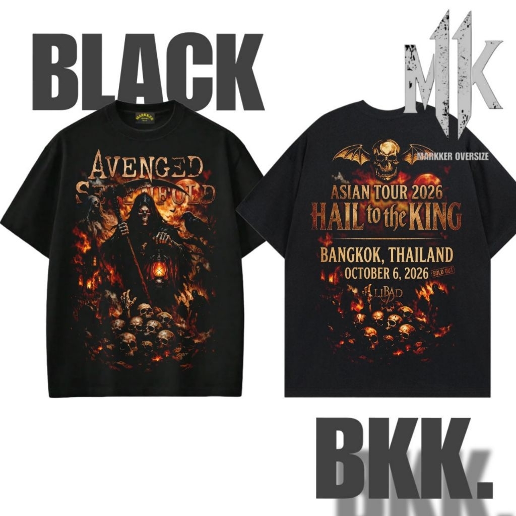 MK-08 เสื้อยืด MARKKER : AVENGED SEVENFOLD